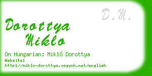 dorottya miklo business card